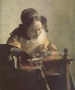 Jan Vermeer The Lacemaker (mk05) France oil painting reproduction
